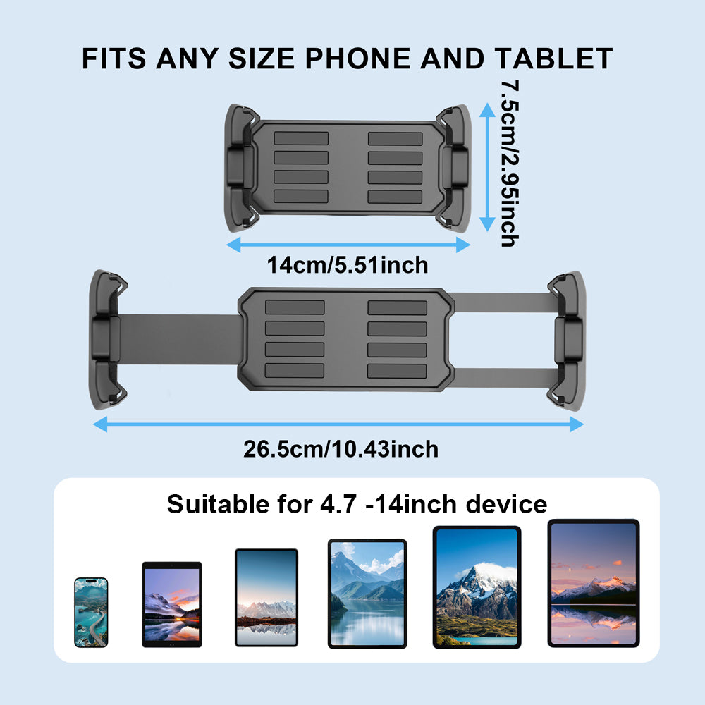 Foldable Portable Universal Mount Adjustable Tripod Tablet Floor Stand 360 Rotating Holder For 414  2