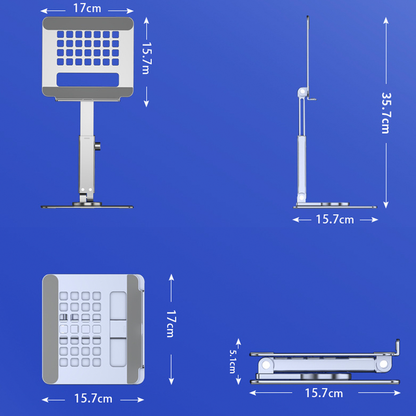 Foldable 360 Rotating Hands Desktop Desk Aluminum Alloy Tablet Stand Holder Mount Anti Slip For IPa 5