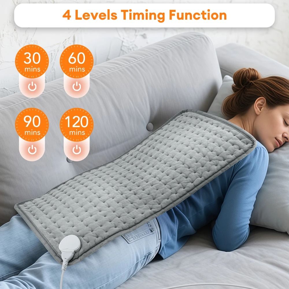 Electric Microplush Heating Therapy Pad For Back Waist  Abdomen 1