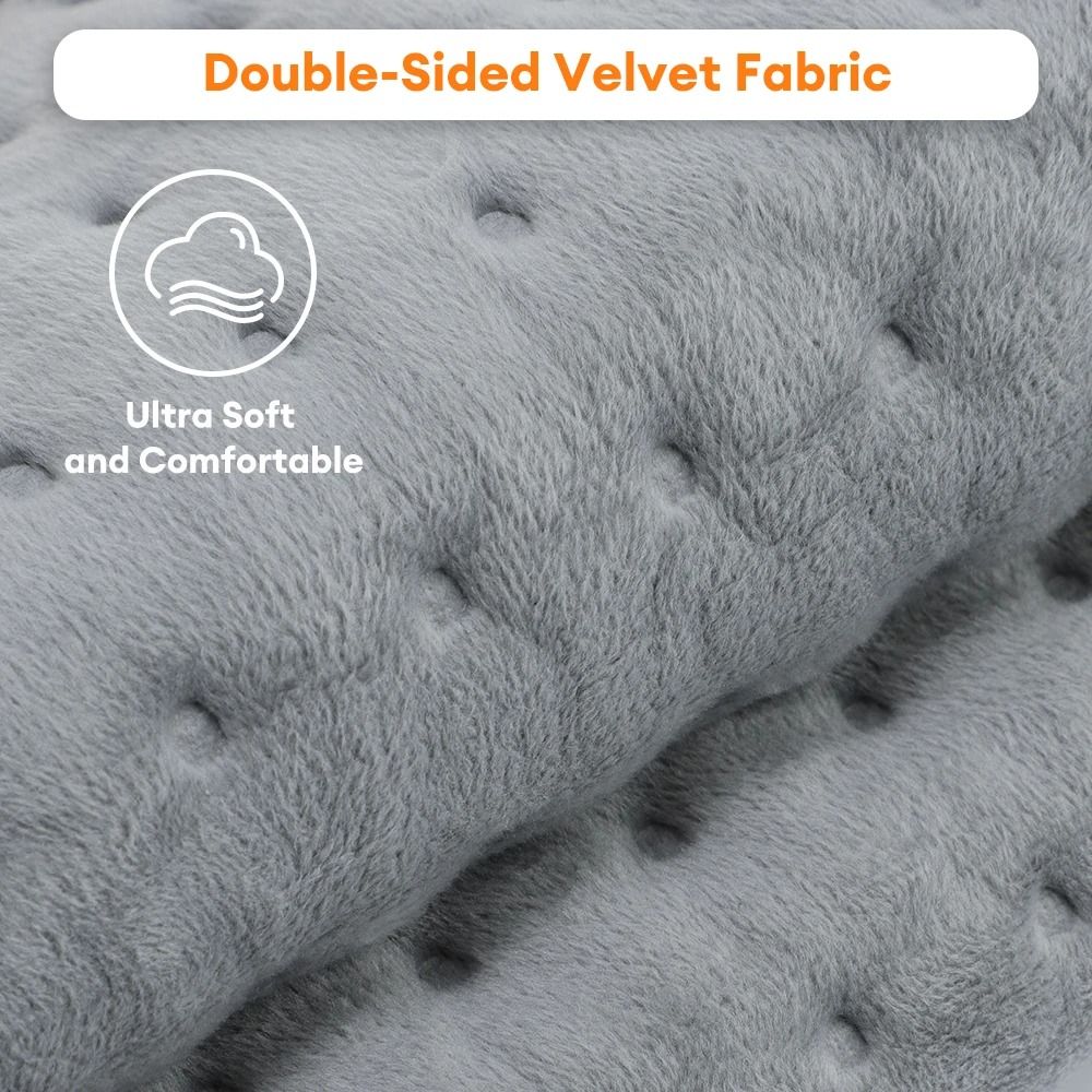 Electric Microplush Heating Therapy Pad For Back Waist  Abdomen 3