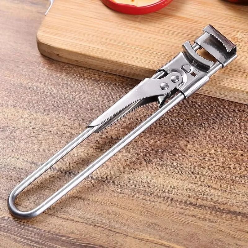 Adjustable Multi Function Stainless Steel Bottle And Jar Opener 1