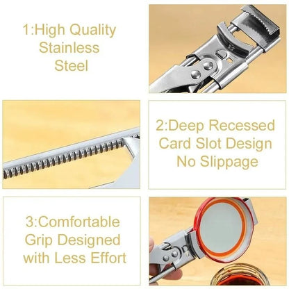 Adjustable Multi Function Stainless Steel Bottle And Jar Opener 3