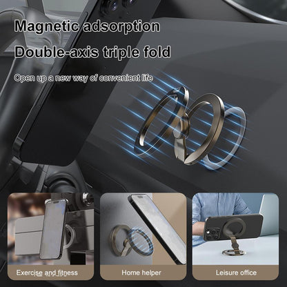 360° Rotation Mobile Phone Holder, Folding Metal Finger Ring, Portable Magnetic Stand For Magsafe iPhone
