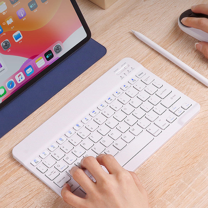 Rechargeable Wireless Gaming Keyboard for iOS, Android, Windows, Smart Phone, iPad, PC, Laptop, Bluetooth-Compatible