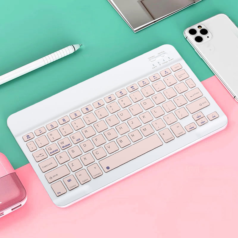 Rechargeable Wireless Gaming Keyboard for iOS, Android, Windows, Smart Phone, iPad, PC, Laptop, Bluetooth-Compatible