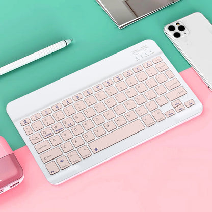 Rechargeable Wireless Gaming Keyboard for iOS, Android, Windows, Smart Phone, iPad, PC, Laptop, Bluetooth-Compatible