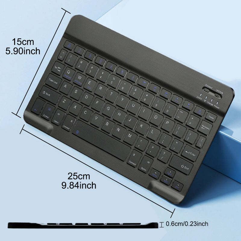 Rechargeable Wireless Gaming Keyboard for iOS, Android, Windows, Smart Phone, iPad, PC, Laptop, Bluetooth-Compatible