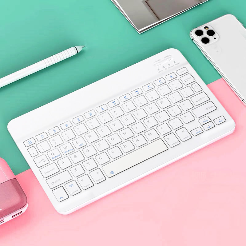 Rechargeable Wireless Gaming Keyboard for iOS, Android, Windows, Smart Phone, iPad, PC, Laptop, Bluetooth-Compatible