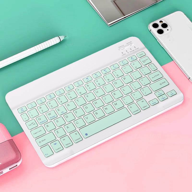 Rechargeable Wireless Gaming Keyboard for iOS, Android, Windows, Smart Phone, iPad, PC, Laptop, Bluetooth-Compatible