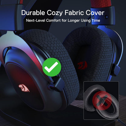 Gaming Headset Redragon H510 PRO Zeus-X, RGB Wireless 7.1 Surround Sound, 53MM Audio Drivers, Multi Platforms