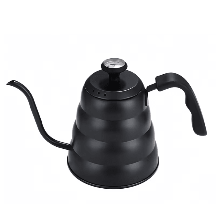 Stainless Steel Pour Over Coffee Pot With Thermometer And Long Neck Design 5