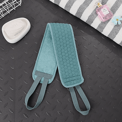 Exfoliating Back Scrubber For Shower Deep Clean Body Washcloth With Handles 4