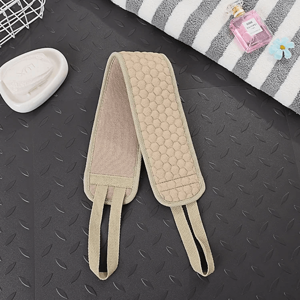 Exfoliating Back Scrubber For Shower Deep Clean Body Washcloth With Handles 5