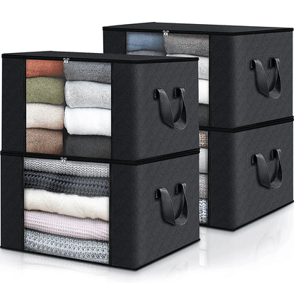 Large Capacity Clothes Storage Bag Foldable Blanket Organizer for Bedroom and Closet