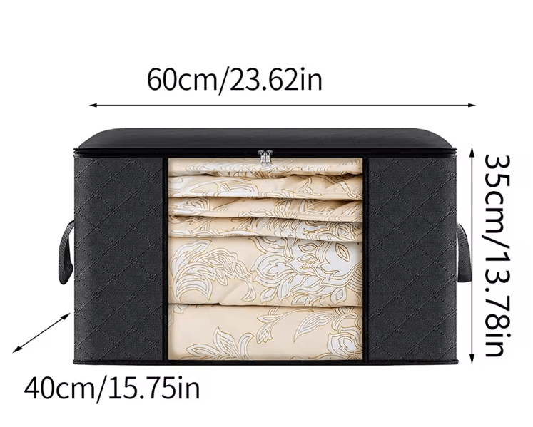 Large Capacity Clothes Storage Bag Foldable Blanket Organizer For Bedroom And Closet 3