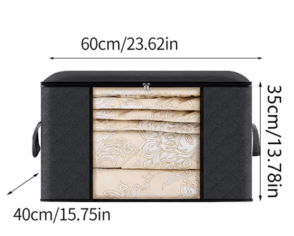Large Capacity Clothes Storage Bag Foldable Blanket Organizer For Bedroom And Closet 3