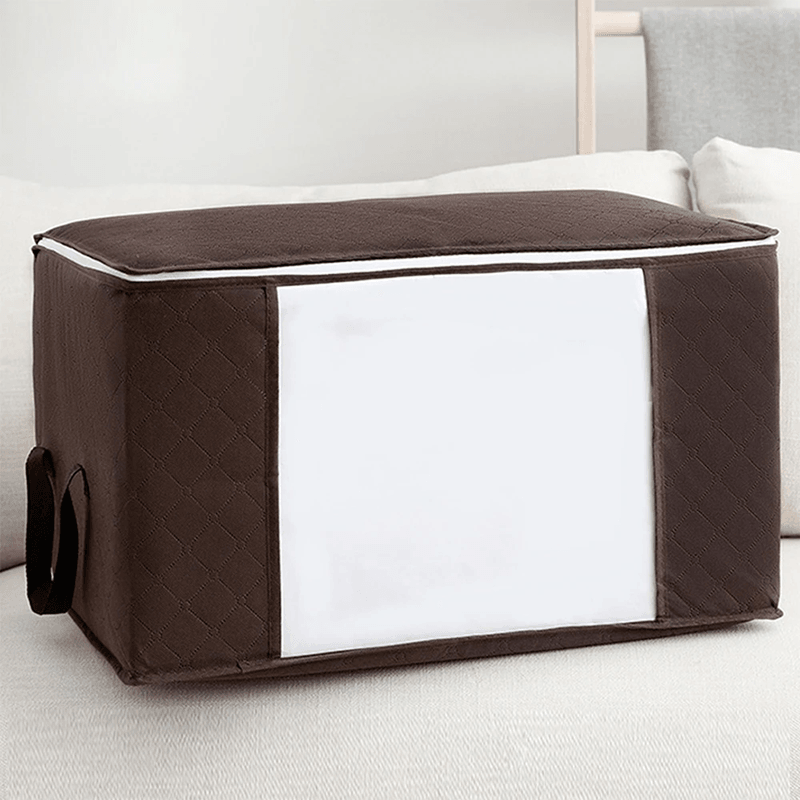 Large Capacity Clothes Storage Bag Foldable Blanket Organizer For Bedroom And Closet 5