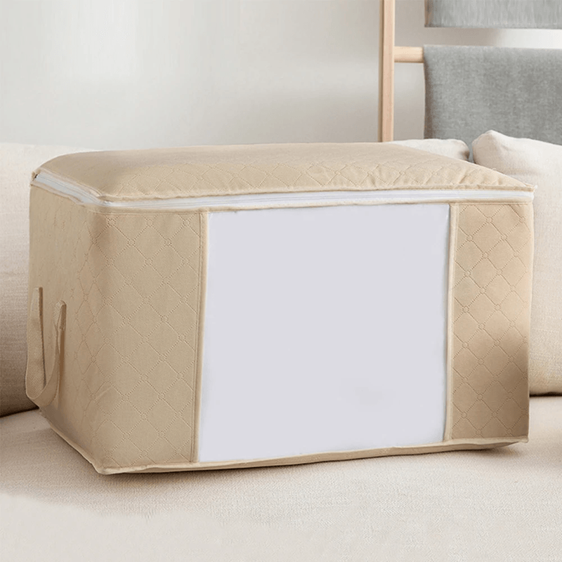 Large Capacity Clothes Storage Bag Foldable Blanket Organizer For Bedroom And Closet 6
