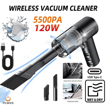 Wireless Vacuum Cleaner High Power Handheld for Home and Car