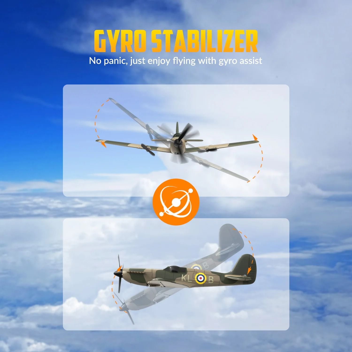 24G 3 Channel RC Airplane With Gyro Stabilizer And Foam Fixed Wing 2