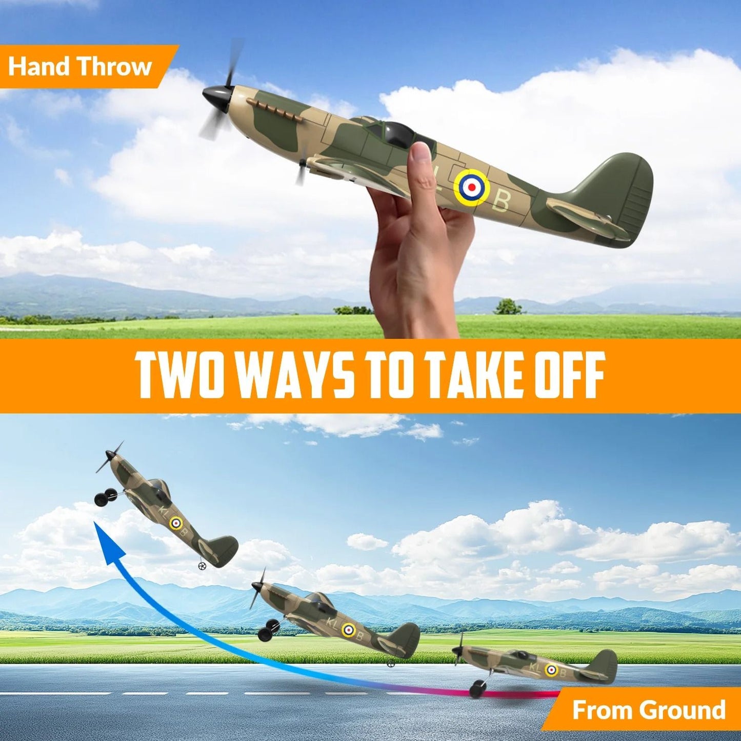 24G 3 Channel RC Airplane With Gyro Stabilizer And Foam Fixed Wing 4