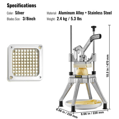 Commercial Stainless Steel Vegetable And Fruit Dicer Cutter 6
