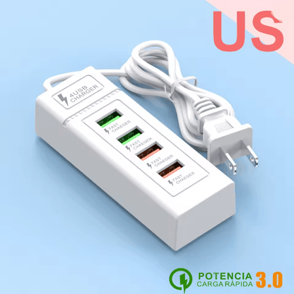 USB Power Strip Charger Station With Type C Fast Charging Plug 4