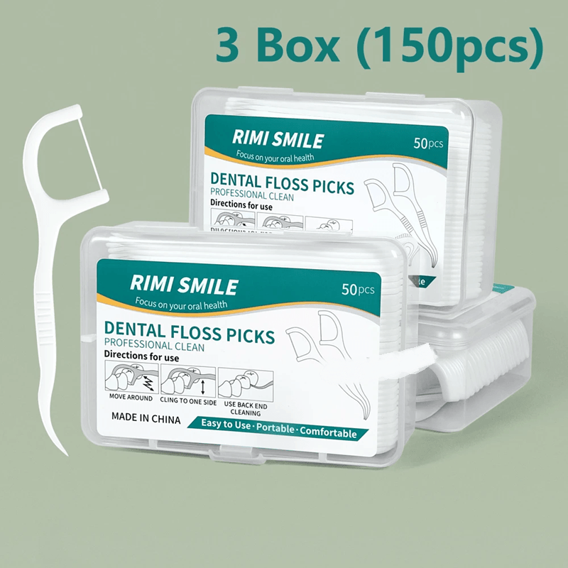 Portable Dental Floss Picks With Toothpick Box For Oral Care 4