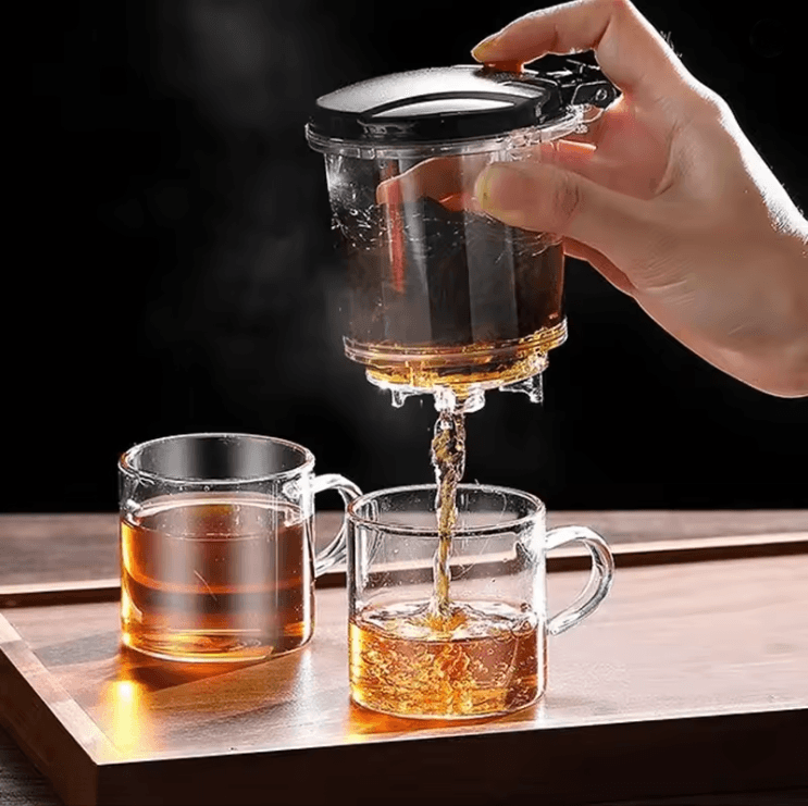 Glass Teapot With Built In Filter For Loose Leaf Tea And Herbal Brewing 1