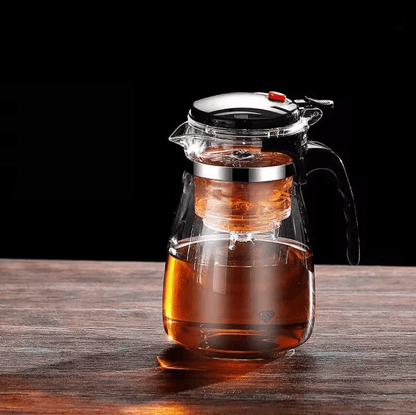 Glass Teapot With Built In Filter For Loose Leaf Tea And Herbal Brewing 5
