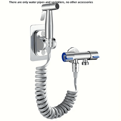 High Pressure Handheld Shower Kit Stainless Steel Cleaning Spray Gun 1