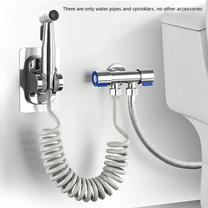 High Pressure Handheld Shower Kit Stainless Steel Cleaning Spray Gun 3