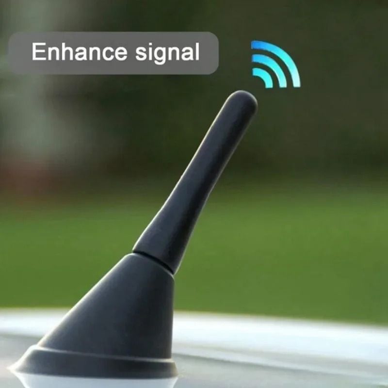 Universal Car Antenna Short Roof Mount FM AM DAB Radio Signal Booster with Screws