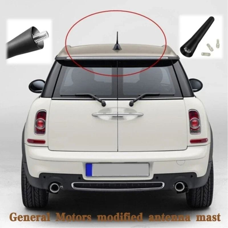 Universal Car Antenna Short Roof Mount FM AM DAB Radio Signal Booster With Screws 1
