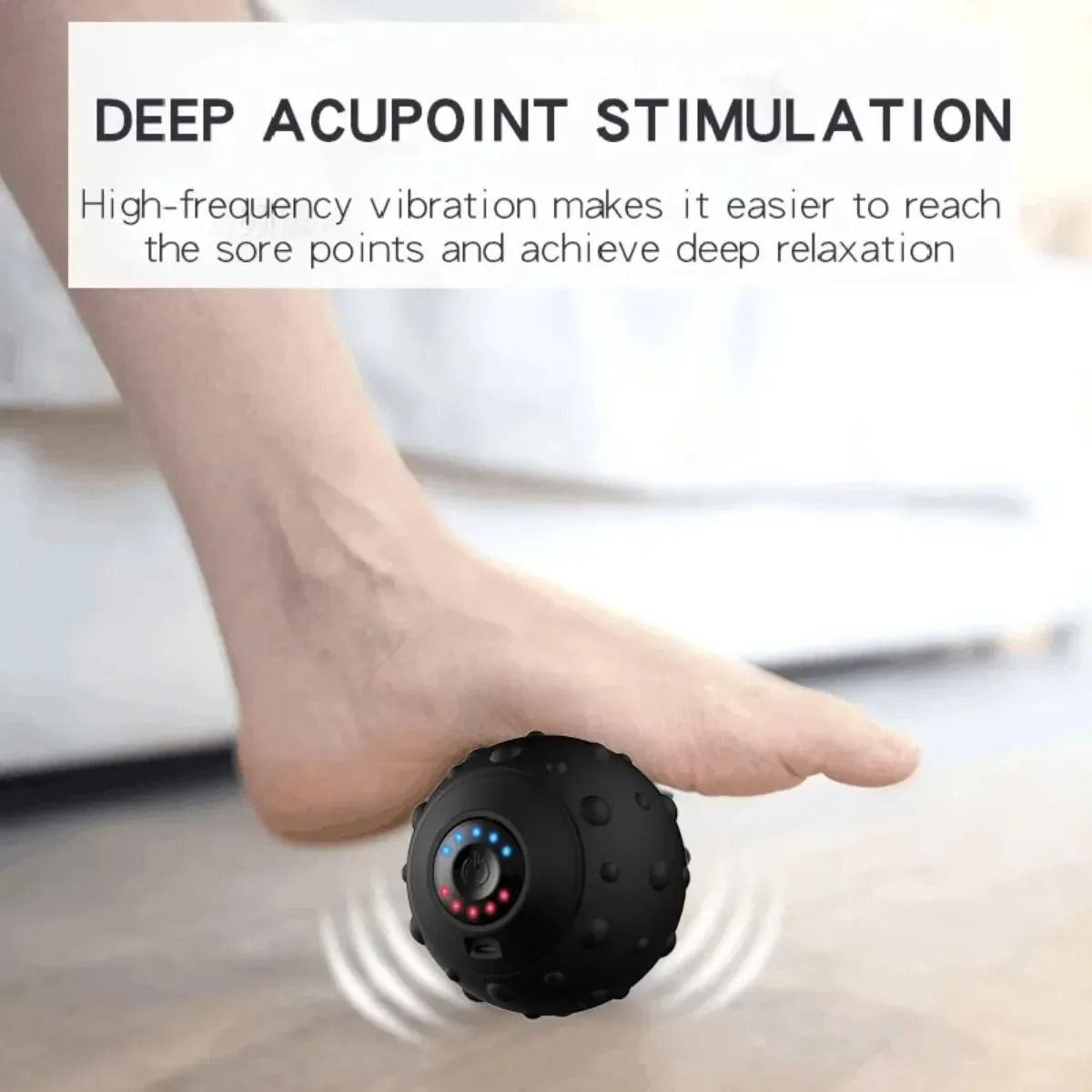Electric Vibration Massage Ball For Fitness Yoga Foot Relief And Muscle Recovery 5