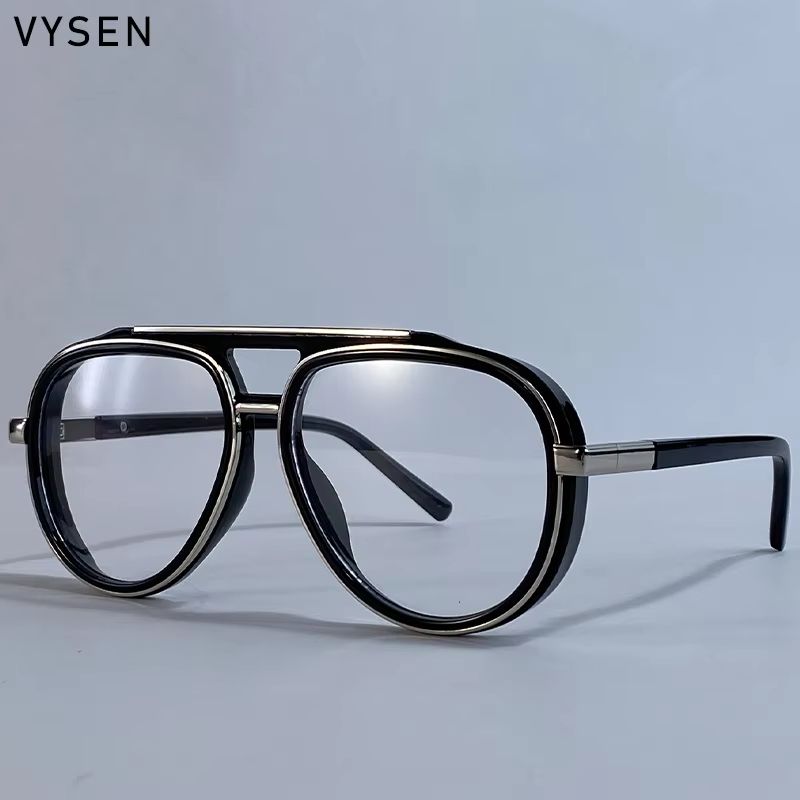Mens Oversized Polarized Pilot Sunglasses  Luxury Double Beam Vintage Driving Shades 12
