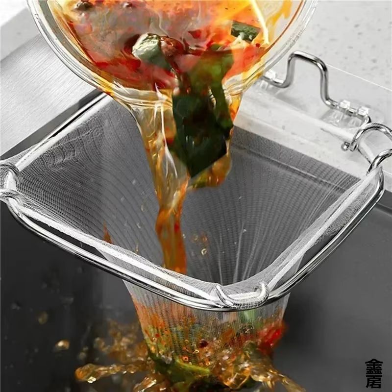 50PCS Disposable Kitchen Sink Filter Mesh Bags  Drain Garbage Net  Food Residue Catcher 4