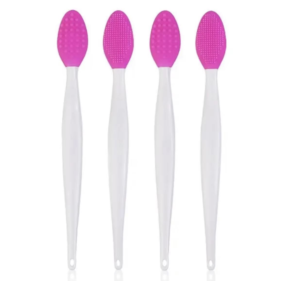 Silicone Face Cleansing Brush With Replacement Heads  Exfoliating Blackhead Removal Tool 9