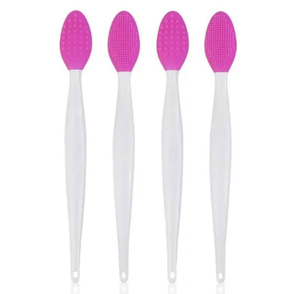 Silicone Face Cleansing Brush With Replacement Heads  Exfoliating Blackhead Removal Tool 9