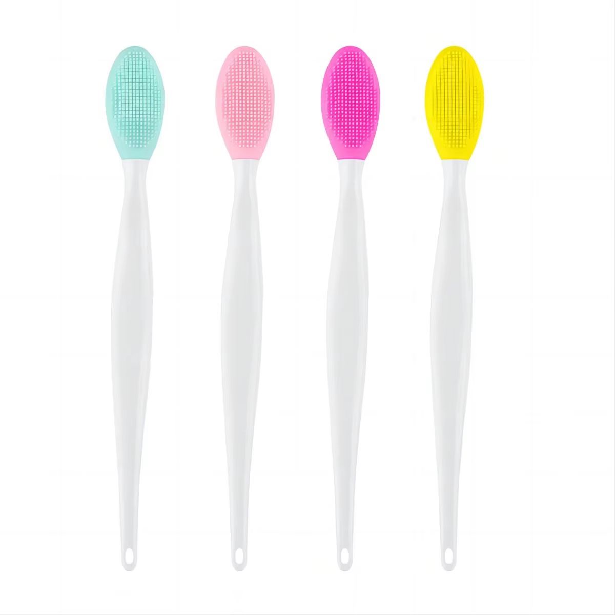 Silicone Face Cleansing Brush With Replacement Heads  Exfoliating Blackhead Removal Tool 5