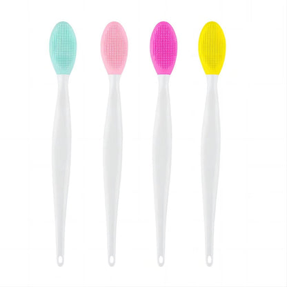 Silicone Face Cleansing Brush With Replacement Heads  Exfoliating Blackhead Removal Tool 5