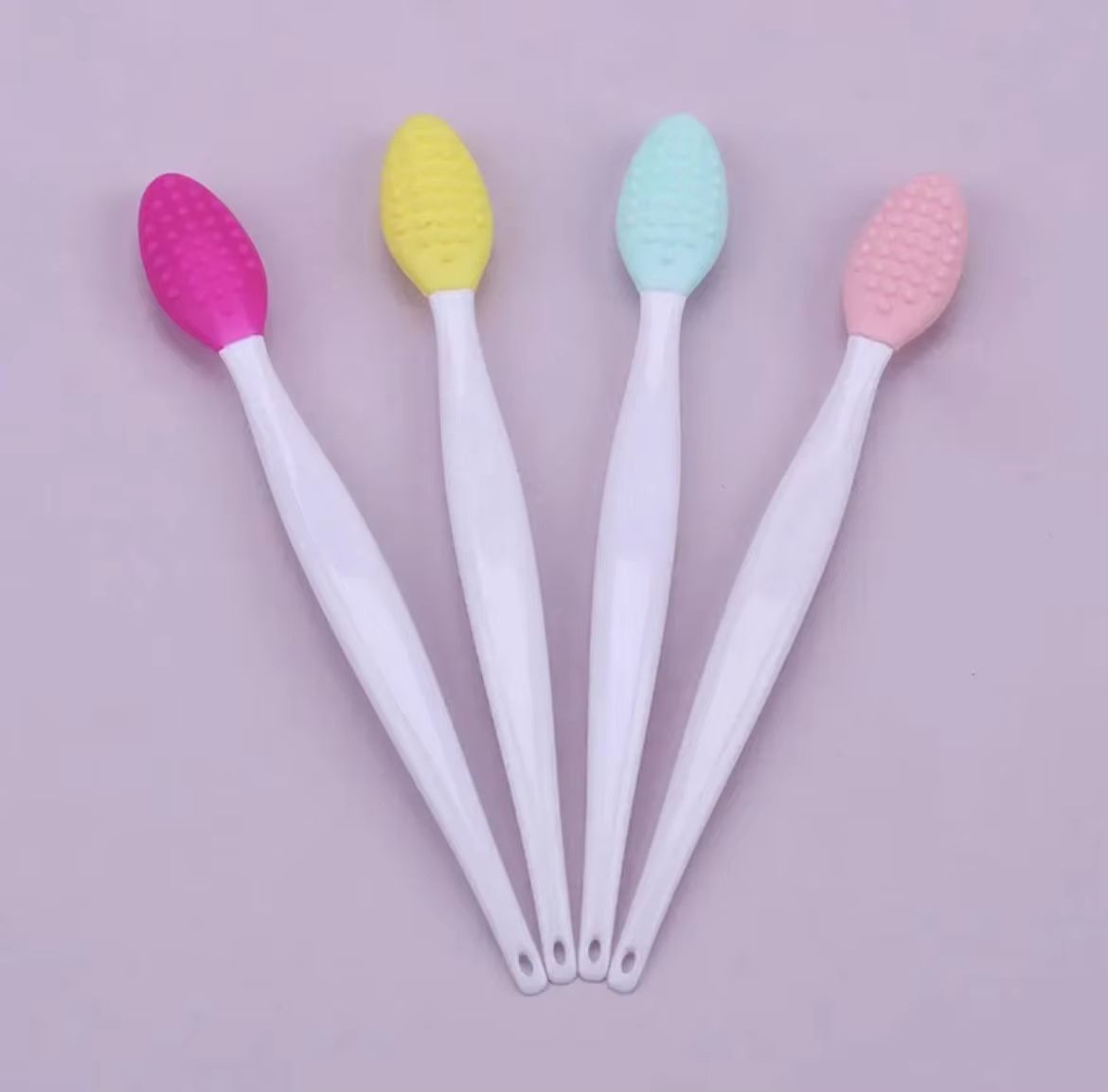 Silicone Face Cleansing Brush With Replacement Heads  Exfoliating Blackhead Removal Tool 6