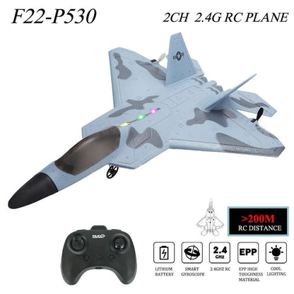 24G RC Foam Warplane With LED Lights And Gyroscope 1