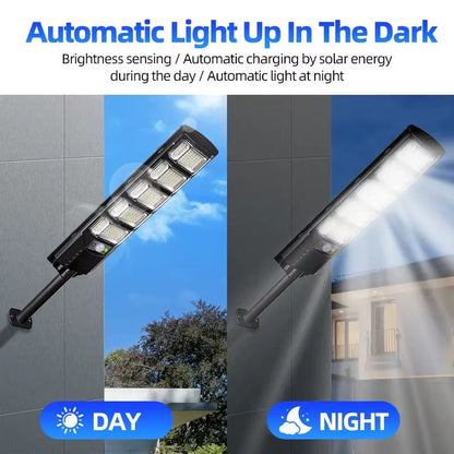 100000LM Solar LED Street Light  Commercial Outdoor Dusk To Dawn Security Lamp Waterproof 1