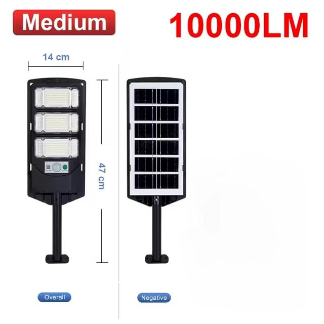 100000LM Solar LED Street Light  Commercial Outdoor Dusk To Dawn Security Lamp Waterproof 7
