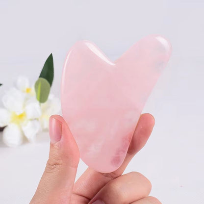 Natural Jade Gua Sha Massage Tool  Stone Facial Scraper For Skin Firming  Beauty Therapy 1