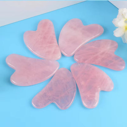 Natural Jade Gua Sha Massage Tool  Stone Facial Scraper For Skin Firming  Beauty Therapy 5