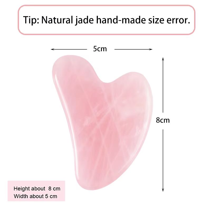 Natural Jade Gua Sha Massage Tool  Stone Facial Scraper For Skin Firming  Beauty Therapy 7