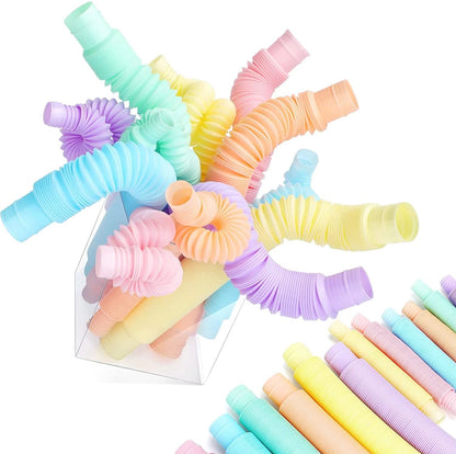 4Pack Mini Pop Tube Sensory Fidget Toys  Colorful Building  Stress Relief For Kids With Autism ADHD 1