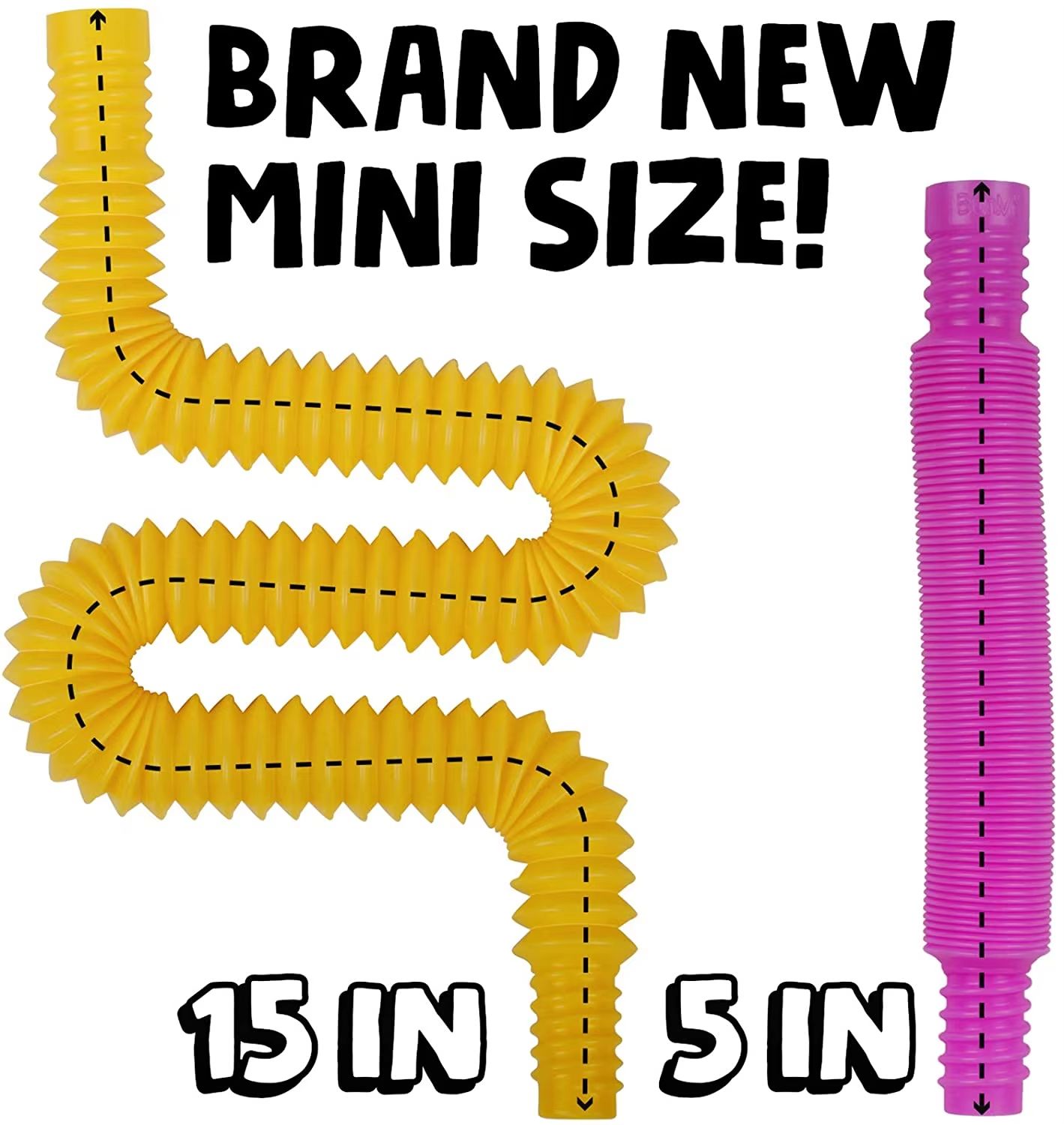 4Pack Mini Pop Tube Sensory Fidget Toys  Colorful Building  Stress Relief For Kids With Autism ADHD 3